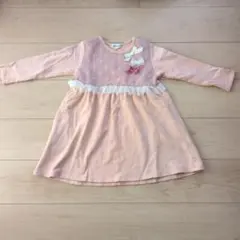 ☆最終SALE☆SHOO-LA-RUE ドット柄 ワンピース リボン110cm