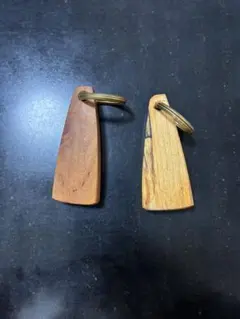 欅 、スポルテッド楓キーホルダー　2個セット