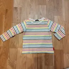 Moujonjon 100 長袖カットソー ストライプ