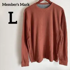 Member's Mark【L】クルーネック 長袖 カットソー 薄手 秋服
