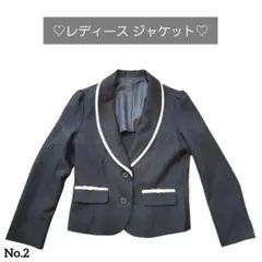 Lavanmor レディース ジャケット 黒 ブラック ブレザー リボン L