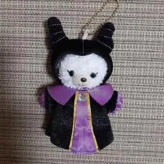 ディズニー　ユニベア　パフィー　マスコットホルダー　なりきりマレフィセント