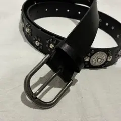 スタッズベルト y2k アメカジ ウエスタン 黒 古着 ヴィンテージ グランジ