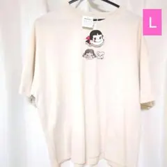 ペコちゃん　半袖Tシャツ　レディース　Ｌサイズ　新品未使用のサムネイル