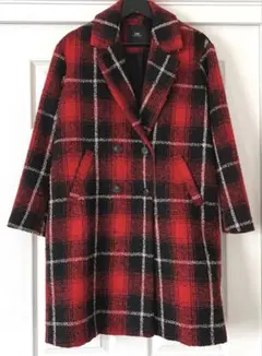 【未使用】　ZARA ツイード　チェック　チェスターコート