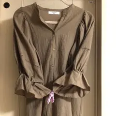 美品　SM2 ブルー　チュニックブラウス　ゆったりのサムネイル
