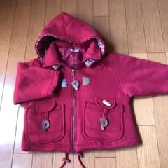 papp パフ　ジャケット　赤　100センチ