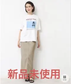 デッサン新品未使用ラメ裏毛ナロースカートのサムネイル