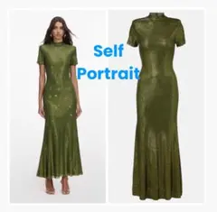 ❇️Selfportrait26春新セルフポートレートピンクロングドレス - メルカリ