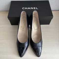 CHANEL パンプス ブラック キルティング36のサムネイル