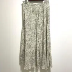 アダストリア【LOWRYS FARM】ロングスカート ギャザー レオパード柄 F