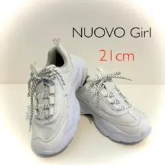 【最終値下げ】NUOVO Girl 厚底 ホワイトスニーカー 21㎝