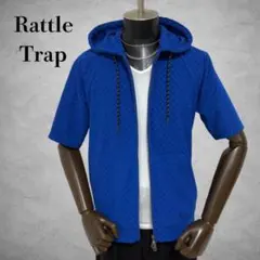 RATTLE TRAP 半袖パーカー　ジップパーカー　青　ブルー　ポリエステルのサムネイル