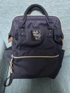 【anello】 アネロ リュック ネイビー 口金リュック リュックサック