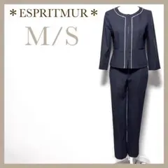 ESPRITMUR パンツスーツ ビジネススーツ フォーマル ノーカラー