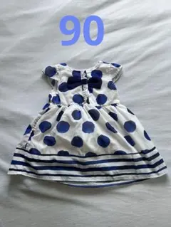 エニィファムany FAM 夏ワンピース　90 ブルーのサムネイル