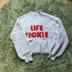 COLONY2139 起毛シャギーロゴジャガードニットプルオーバー