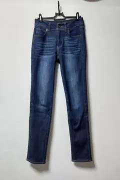 しまむら　クロッシー　PREMIUM　ダークブルー ストレートデニム