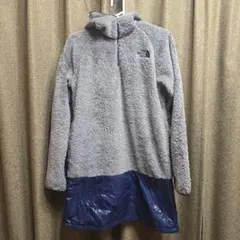 THE NORTH FACE フリースワンピース ハーフジップ グレー/ネイビー