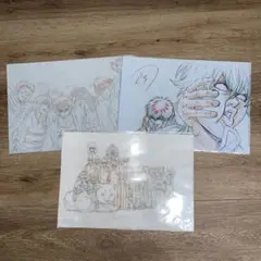 銀魂　原画　クリアファイル　計3点　まとめ売り