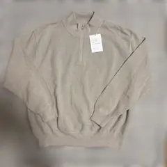 crepuscule Light Moss Stitch ハーフジップ サイズ2