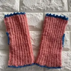 ハンドウォーマー　アームウォーマー 手袋　鍵編み