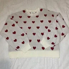 ハート柄 ニット レディース トップス