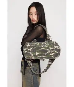 LAGUA GEM COTTON EYELET BOSTON バッグ　カモフラのサムネイル