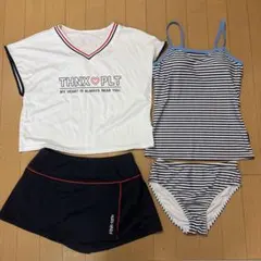 ピンクラテ　170cm セパレート 水着 4点セット