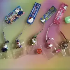 ハローキティ　ご当地キティ　根付け　ストラップ　5個セット