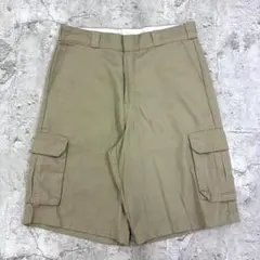Dickies　カーゴショーツ　W35　ベージュ　古着　ルーズフィットのサムネイル