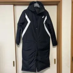 アシックス中わたロングコートＭサイズ ブラック