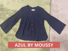 AZUL BY MOUSSY マウジー　長袖ブラウス　カットソー　ブラック M