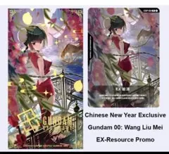 王留美（ワン・リューミン）EXリソース ガンダムカードゲームEXRP-014