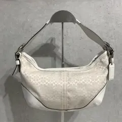 A-63. 【極美品】COACH アクセサリーポーチ シグネチャー タッセル 