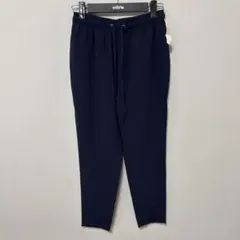 theory luxe ネイビー　スラックス　パンツ　ウエストゴム　36