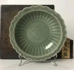 龍泉窯　天龍寺青磁鳳凰龍文大皿 龍泉窯 天龍寺青磁鳳凰龍文大皿 - メルカリ