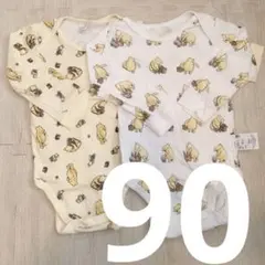 UNIQLO ユニクロ くまのプーさん 長袖ボディスーツ 90サイズ 2枚セット