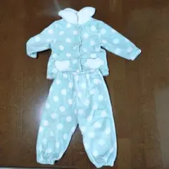 CLOSHI BABY 水玉モコモコパジャマ 100cm