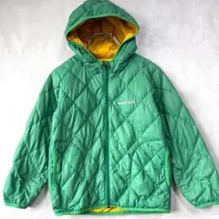 モンベル リバーシブルダウン 中綿ジャケット 110 キッズ 薄手 冬アウター