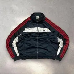adidas 00sトラックジャケットジャージパフォーマンスロゴ刺繍3ストライプ