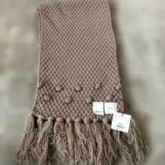 ✨新品未使用　hinari ポップコーン編みボリュームフリンジマフラー