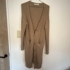 SPIRALGIRL ベージュリブカーディガン