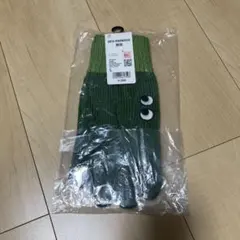 ユニクロ　アニヤハインドマーチ　ヒートテック　ニットグローブ　グリーン　L