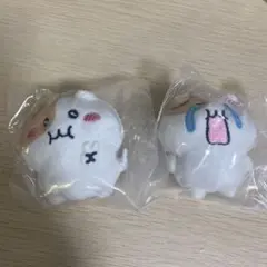 もちにゃみ　ガチャガチャ　ぬいぐるみマスコット　キーホルダー 2点