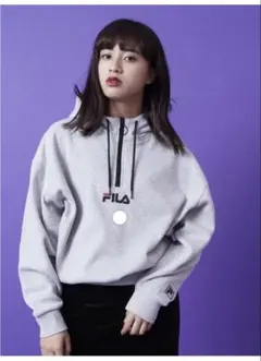 FILA スウェットハーフジップパーカー