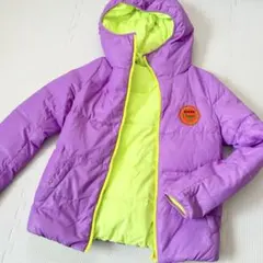 RODEOCROWNS リバーシブル ダウン ジャケット 2 パープル 黄緑