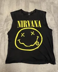 NIRVANA スリーブレスTシャツ ブラック　XLのサムネイル