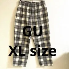 GU チェック柄　シェフパンツ