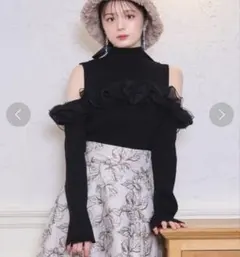 WILLSELECTION オープンショルダーフリルトップスのサムネイル
